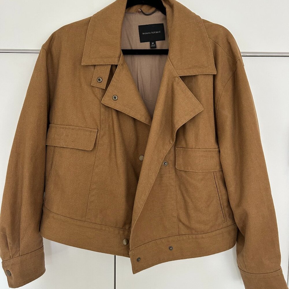 Banana Republic Cropped Flight Jacket